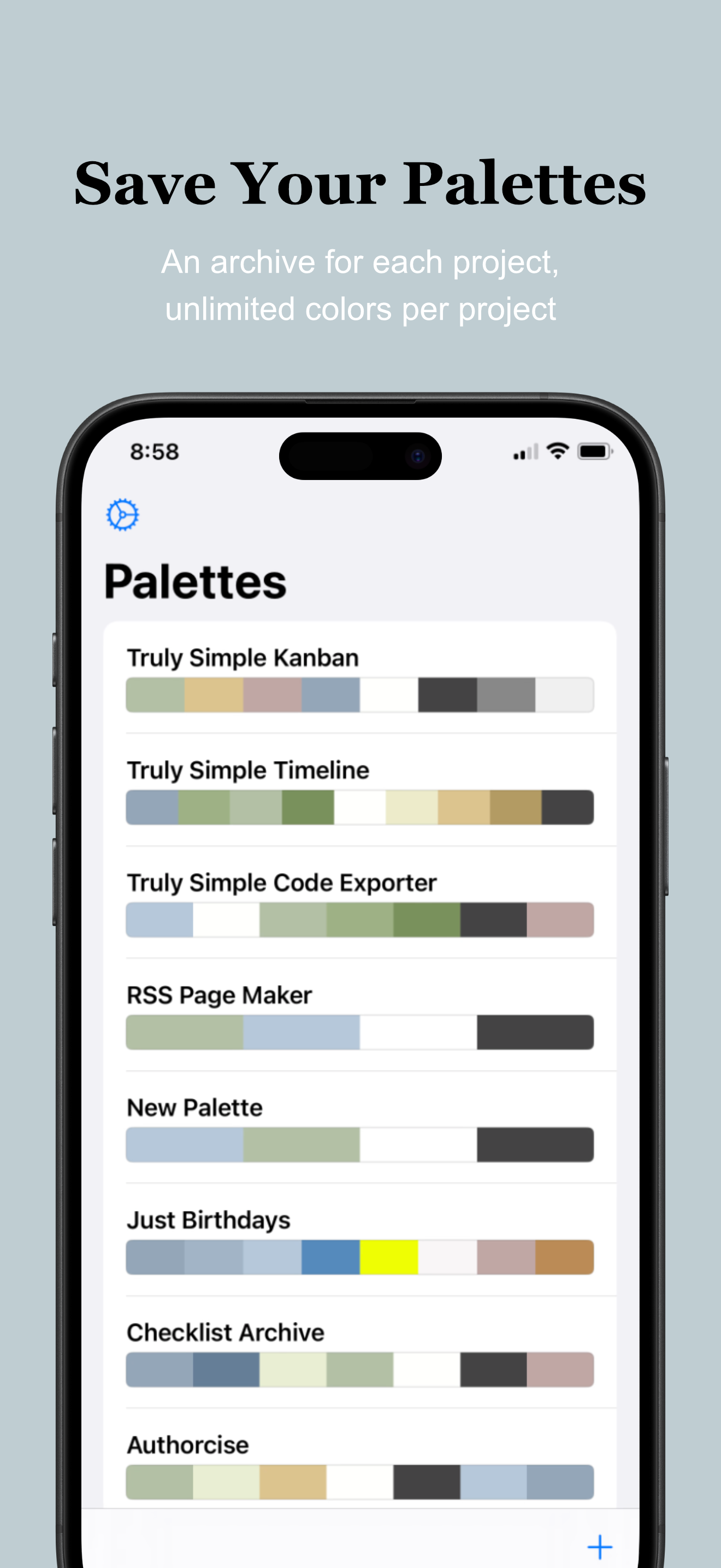 Color Archive iOS screenshot 1