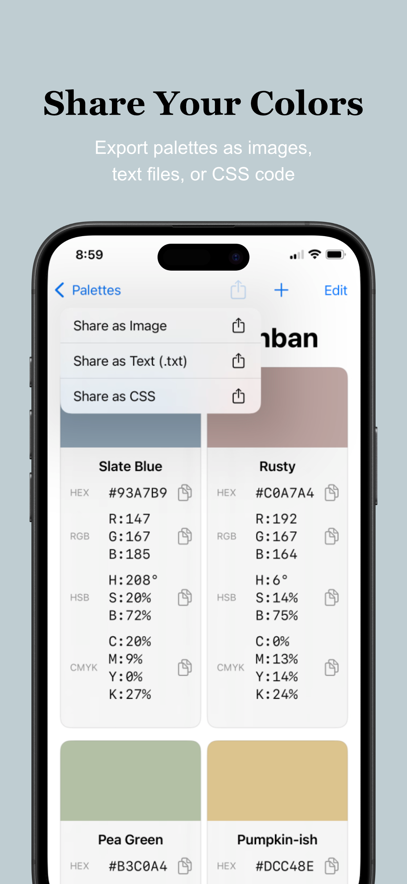 Color Archive iOS screenshot 4