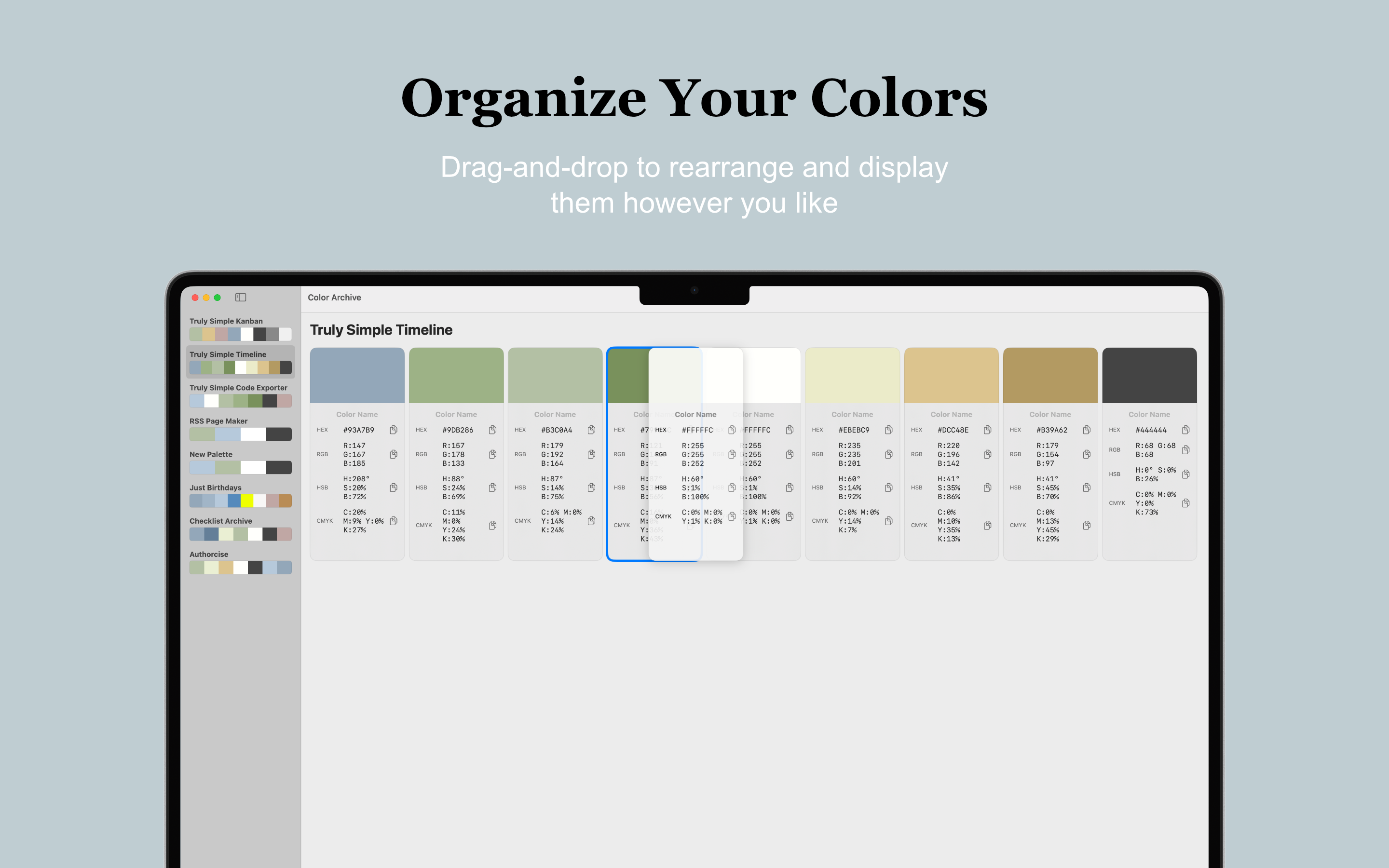 Color Archive macOS screenshot 2