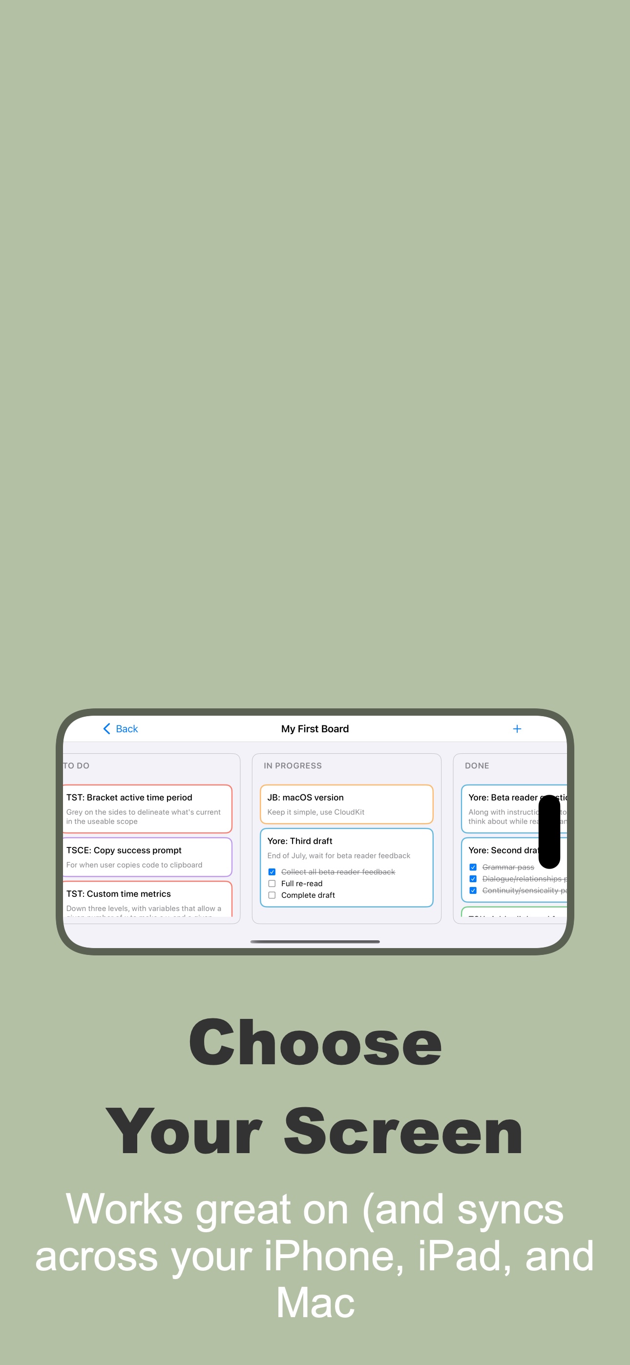 Truly Simple Kanban iOS screenshot 4