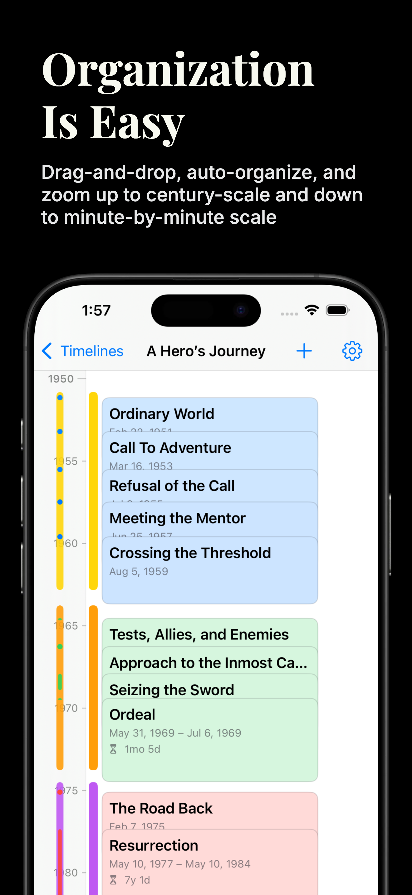 Trulys Simple Timeline iOS screenshot 2