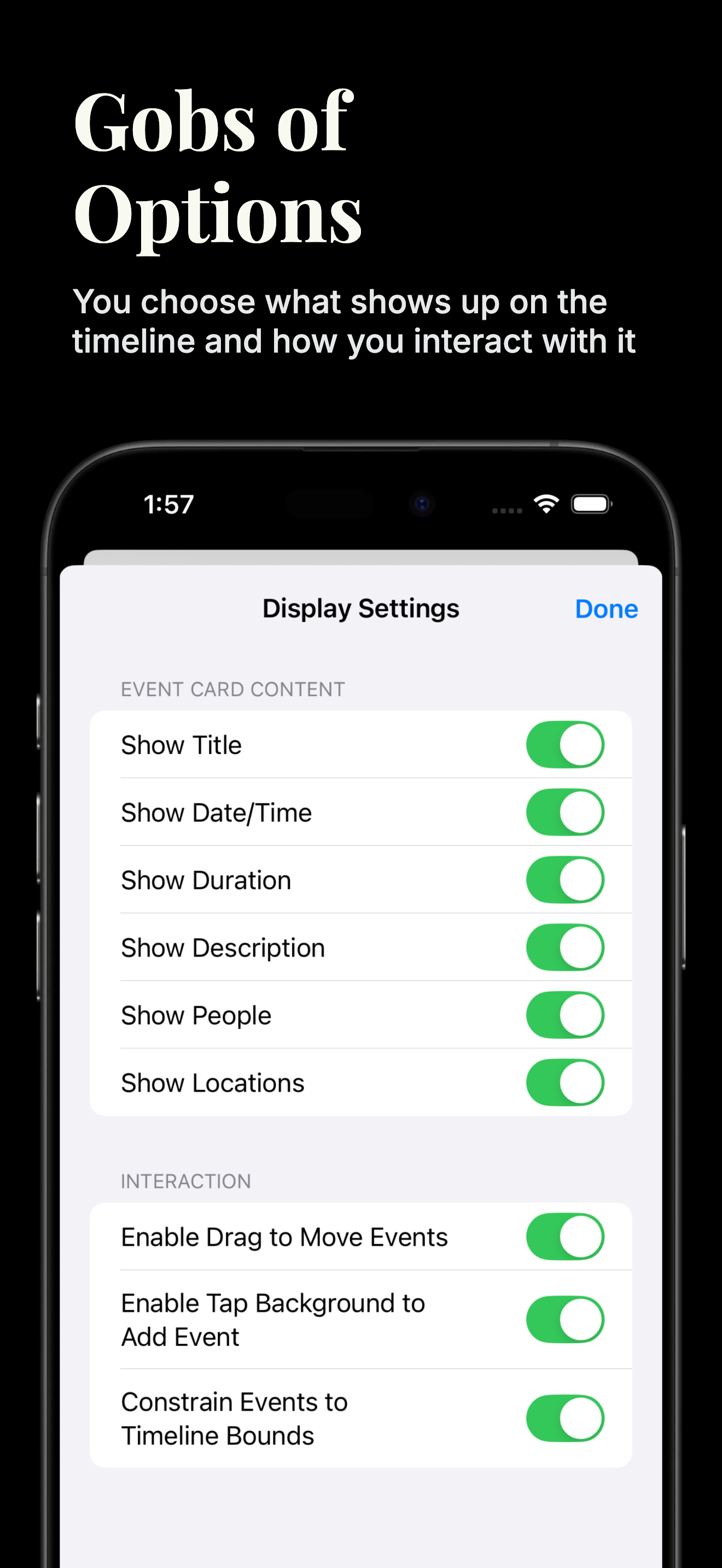 Trulys Simple Timeline iOS screenshot 4