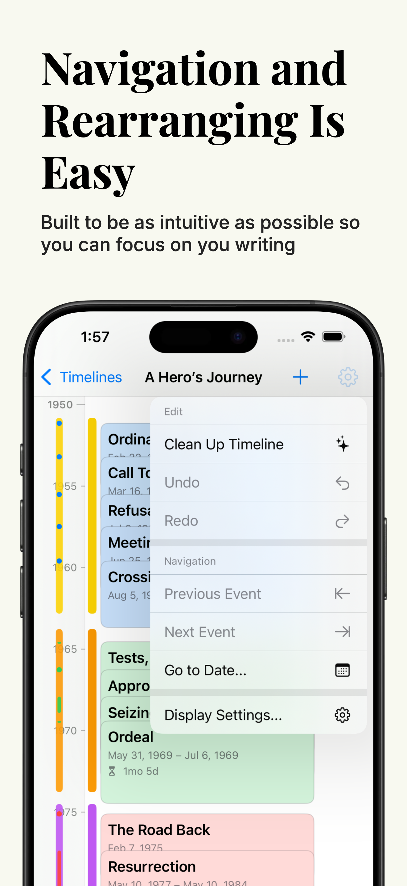 Trulys Simple Timeline iOS screenshot 5