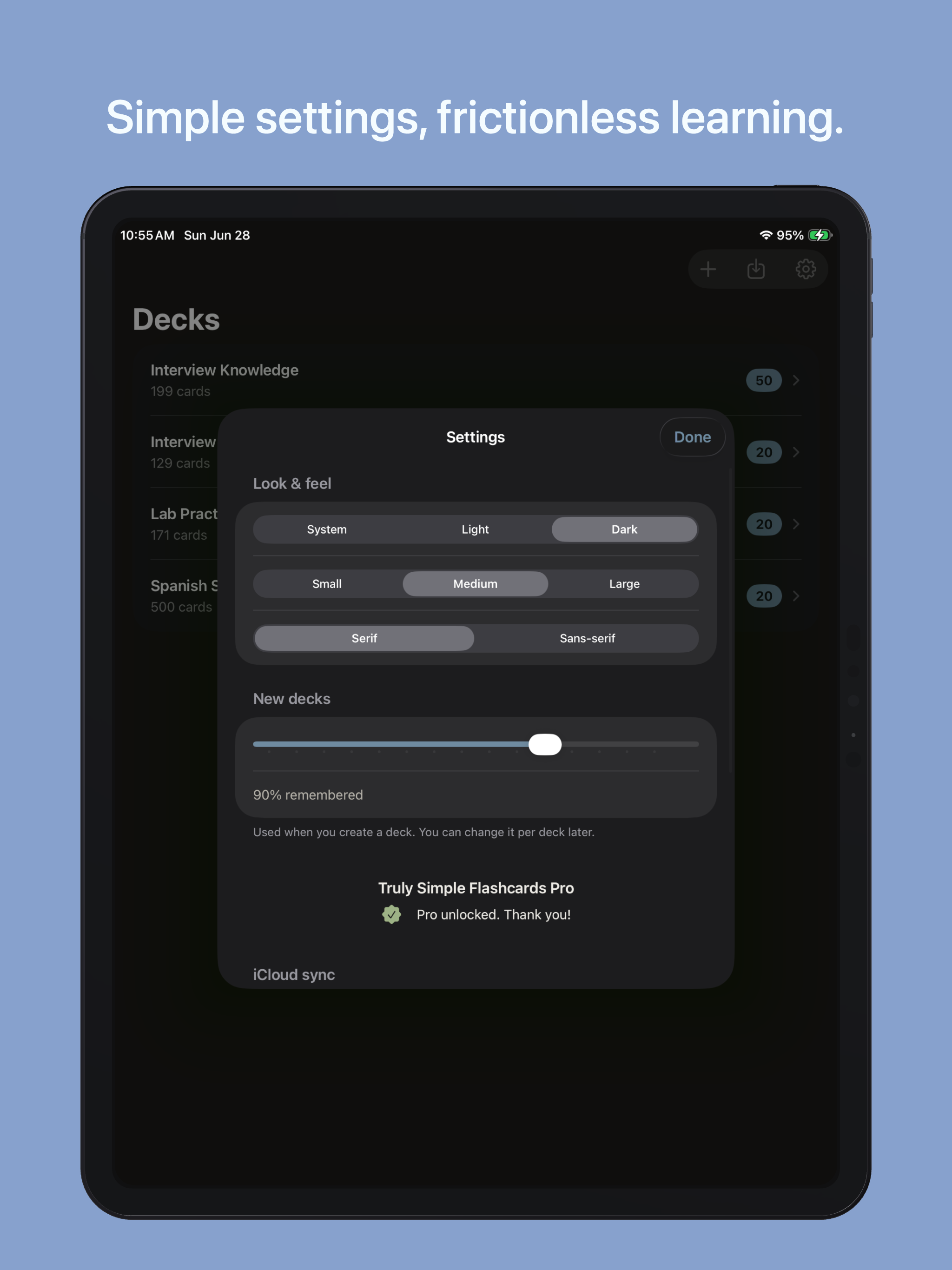 Truly Simple Flashcards iPad screenshot 3