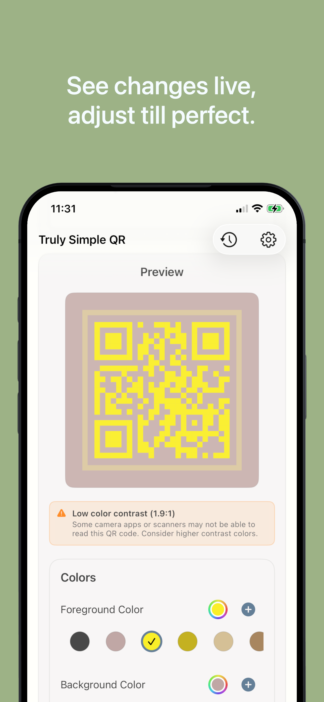 Truly Simple QR iOS screenshot 2