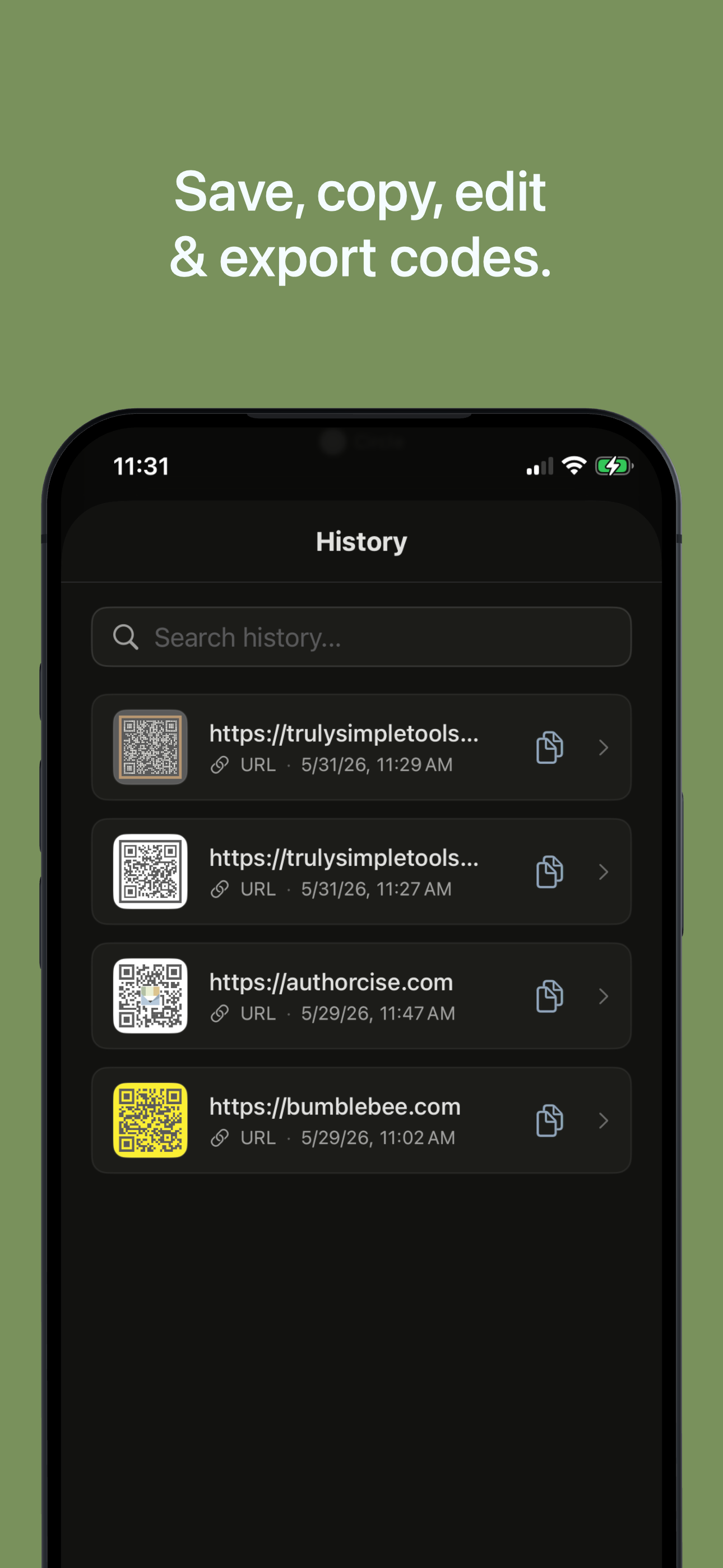 Truly Simple QR iOS screenshot 3